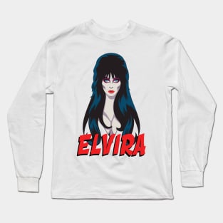 Elvira fan art Long Sleeve T-Shirt